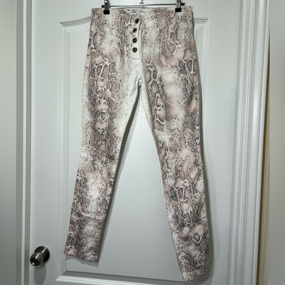 Snakeskin Print Women’s Jeans